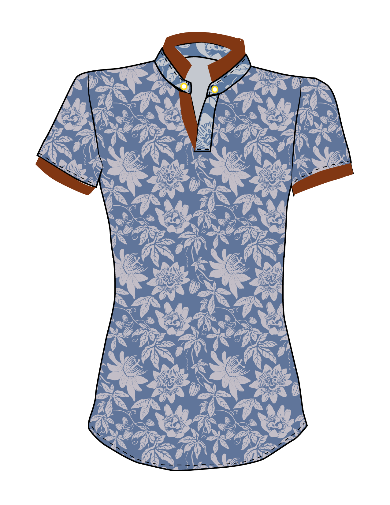 Siren Dry-Fit Polo in Blue Passion