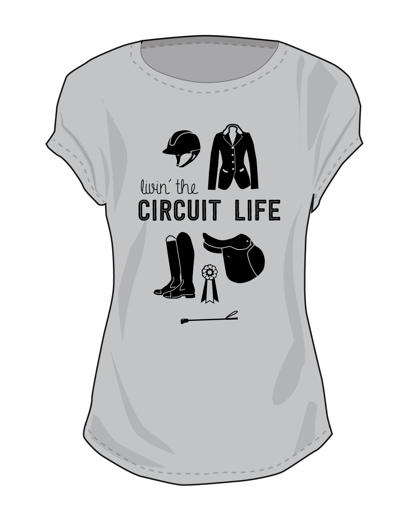 Circuit Life Tee in Pepper