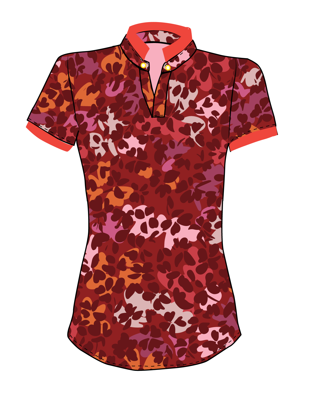 Siren Dry-Fit Polo in Primavera