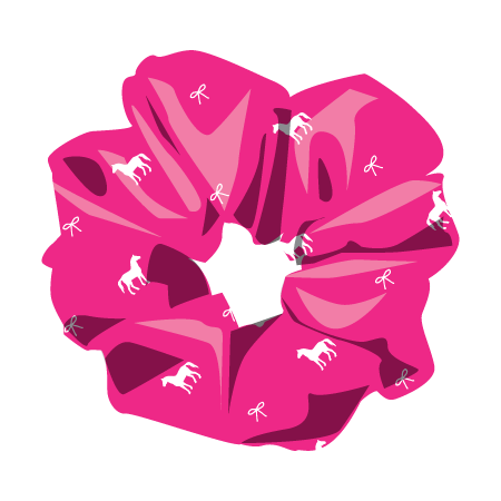 Pony Print Scrunchie