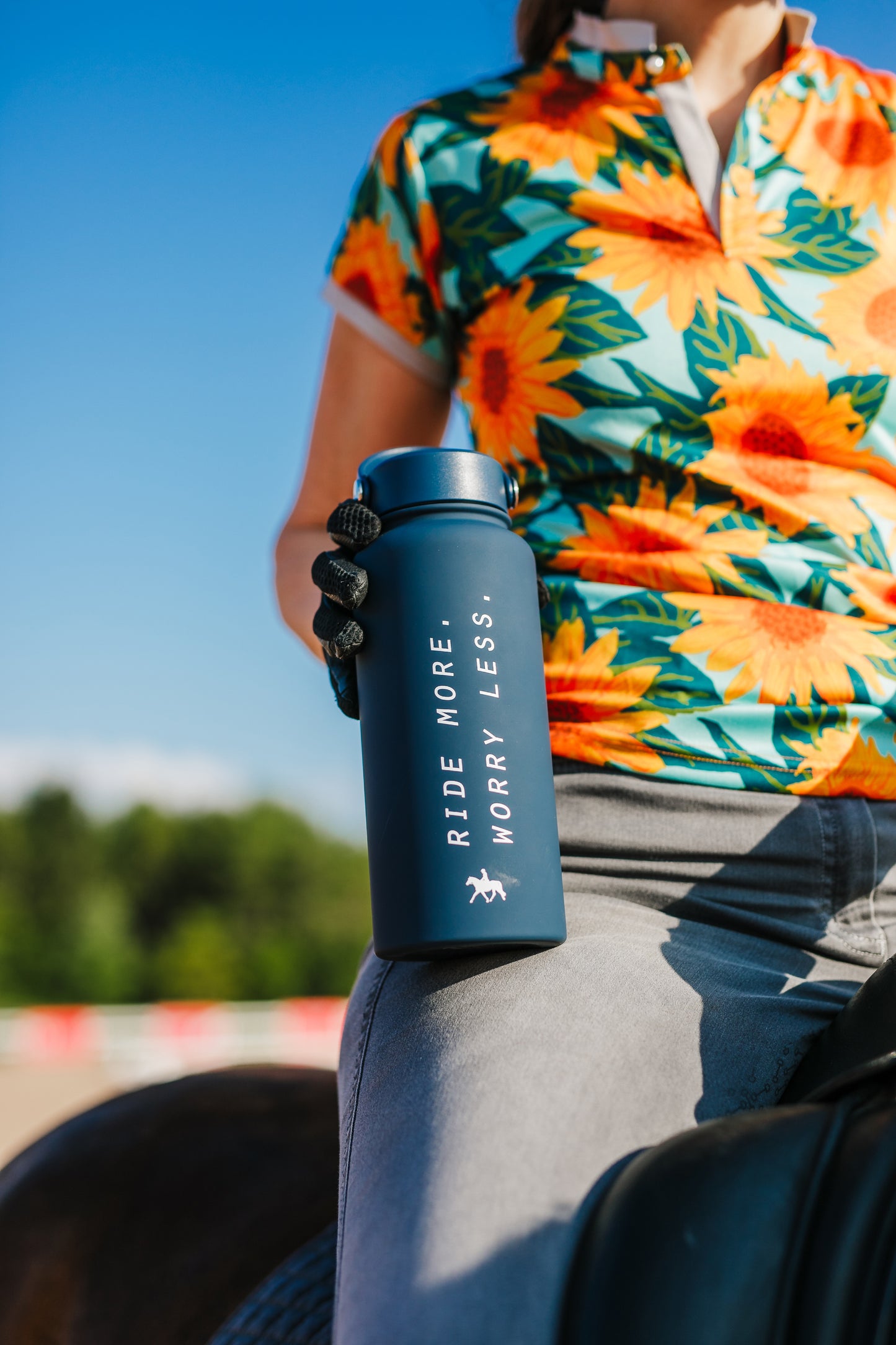 Ride More Worry Less Water Bottle