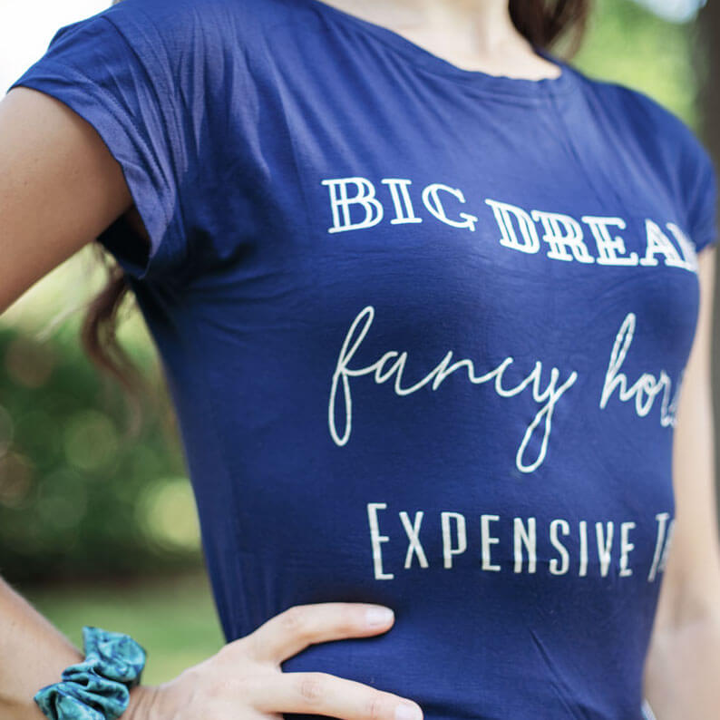 Big Dreams Tee in Midnight