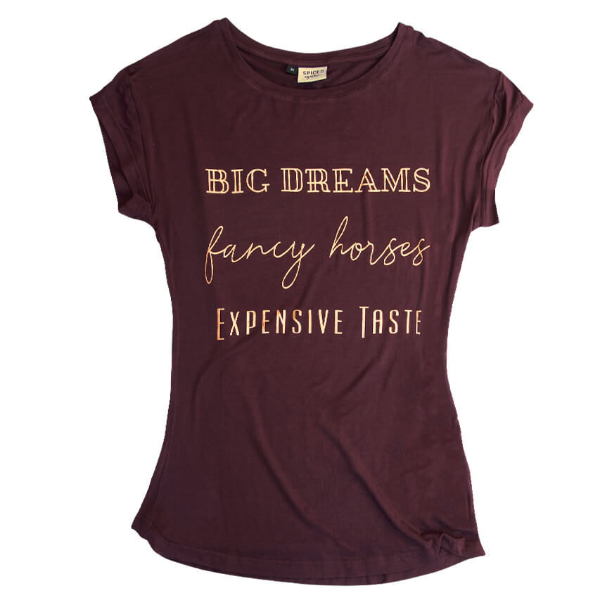 Big Dreams Tee in Plum