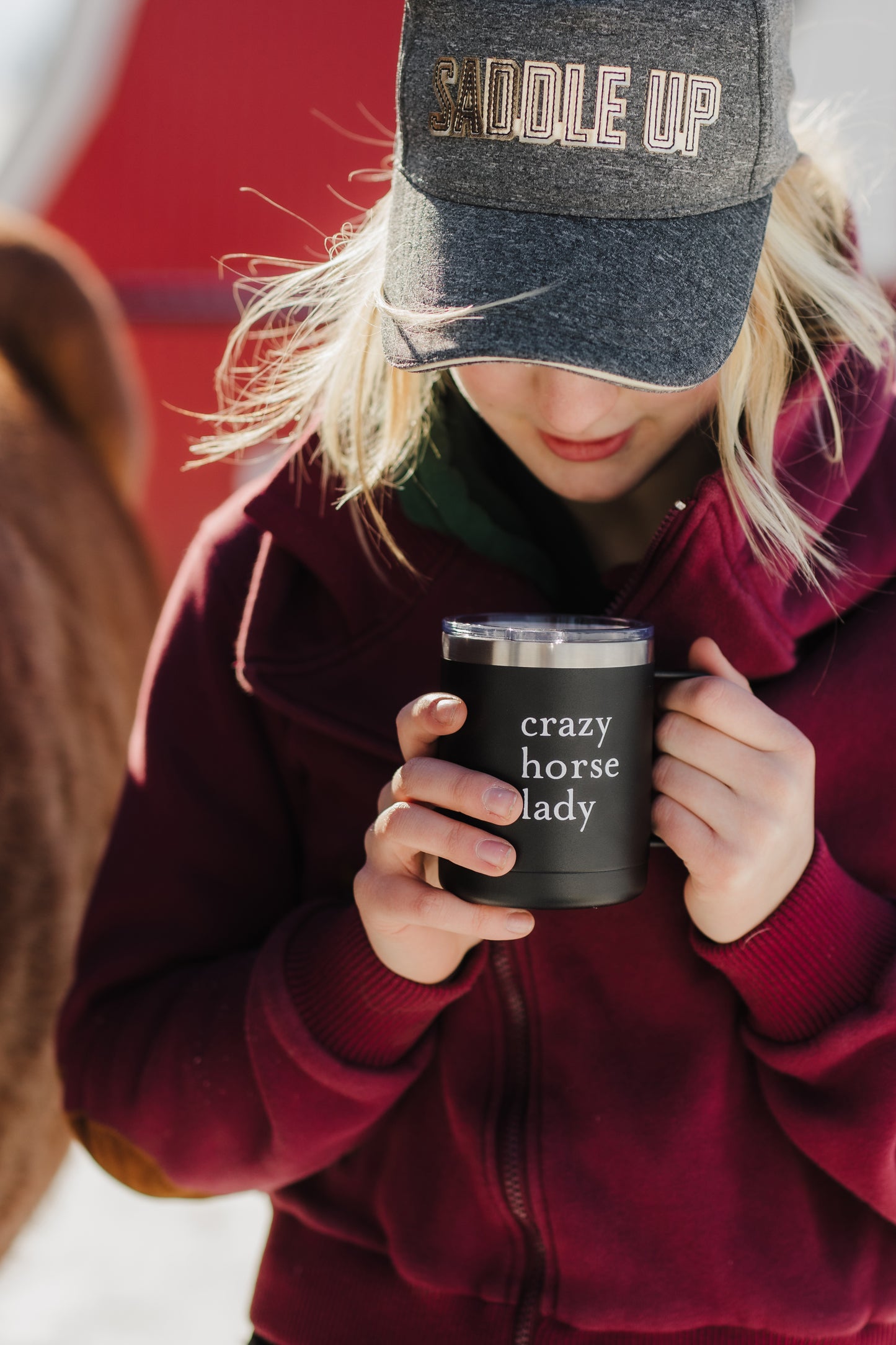 Crazy Horse Lady Mug Tumbler