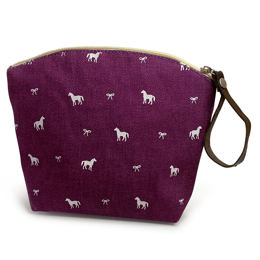 Pony Print Makeup Bag