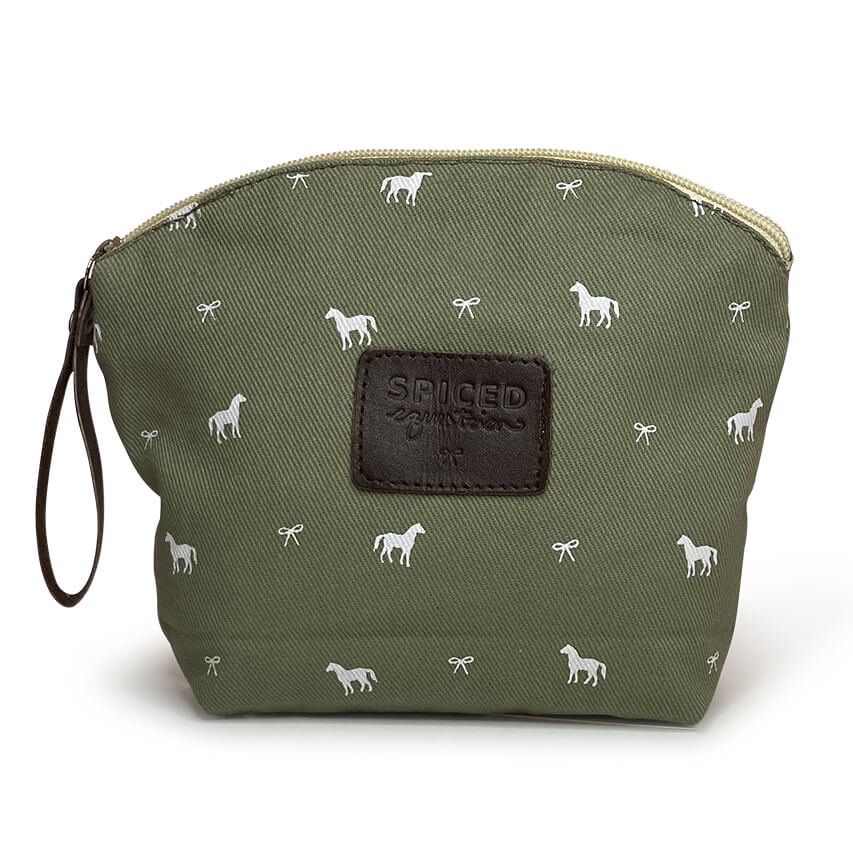 Pony Print Makeup Bag