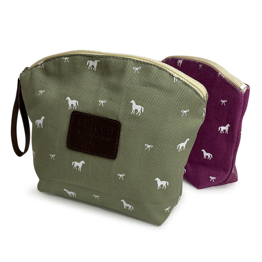 Pony Print Makeup Bag