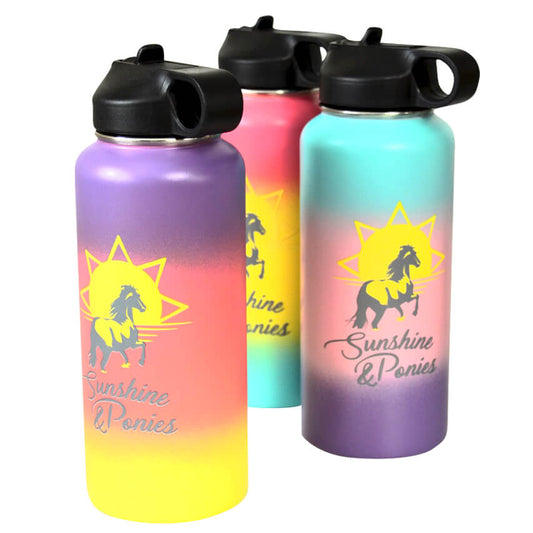 Sunshine & Ponies Water Bottle