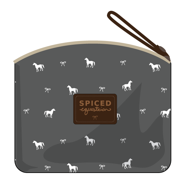 Pony Print Makeup Bag