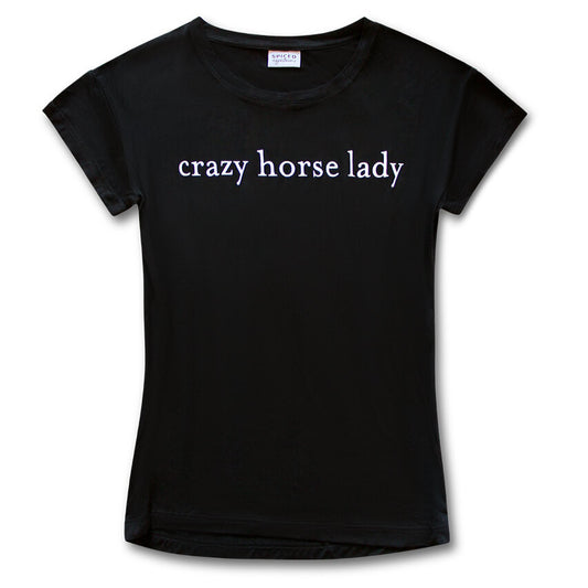 Crazy Horse Lady Tee in Onyx