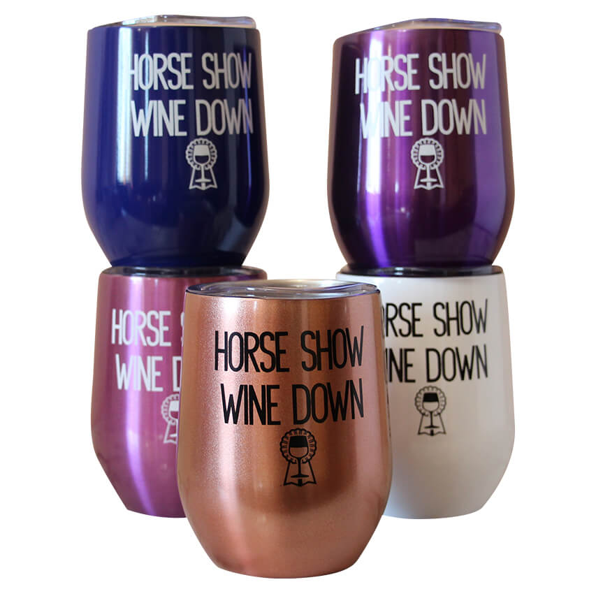 Horse Show Wine Down Insulated Cup
